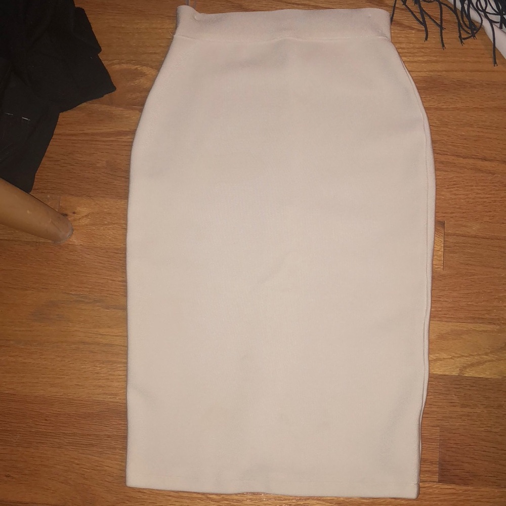 white skirt